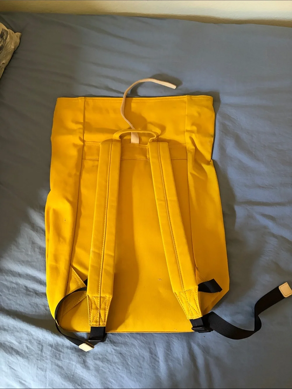 Sandqvist Yellow Rolltop Backpack - Dante Organic